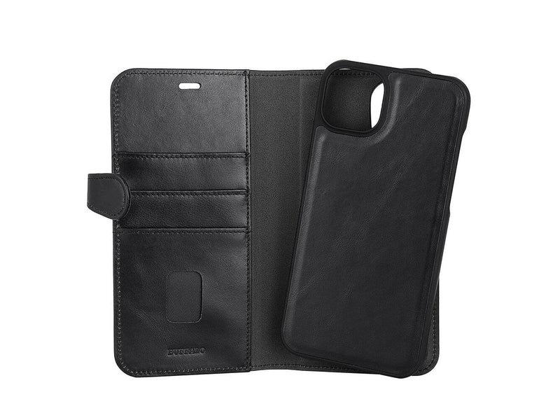 Buffalo Wallet Case 2-i-1 3 Card Black - iPhone 14 Plus