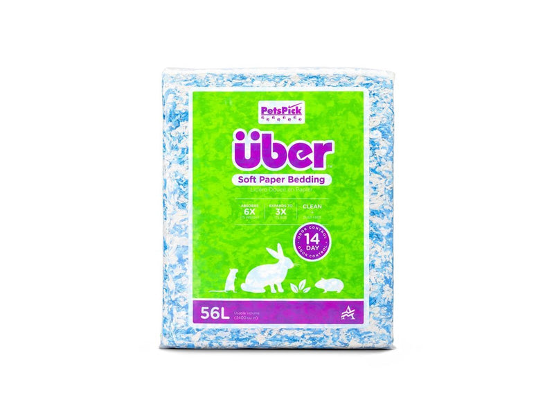 Über - Soft Paper Bedding 56l Blue/White - (45066)