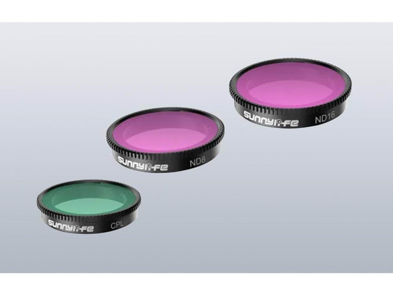Sunnylife Set of 3 filters CPL+ND8+ND16  for Insta360 GO 3/2