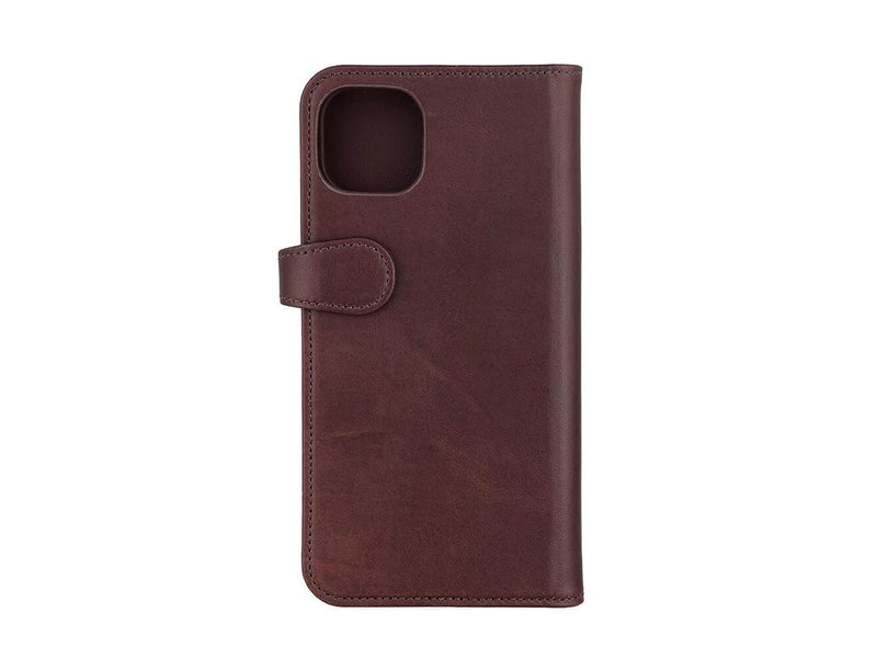 Buffalo Wallet Case 2-i-1 3 Card Brown - iPhone 14 Plus
