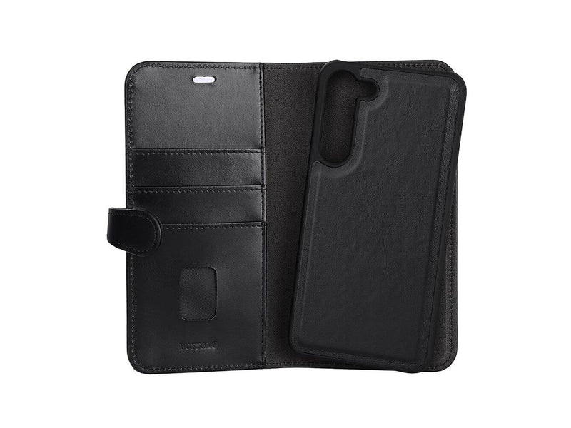Buffalo Wallet Case Leather 2in1 Black - Samsung S23+ 5G