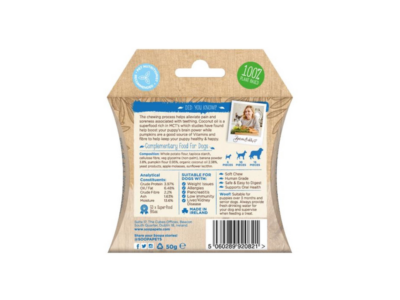 Soopa - Puppy Bites Banana & Pumpkin 50g