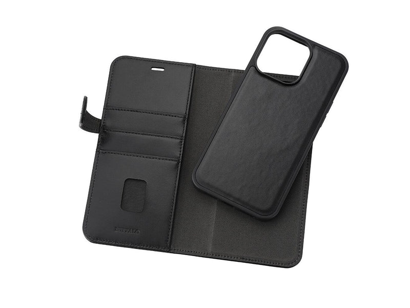 Buffalo Wallet Case 2-in-1 3 Card MagSeries Black - iPhone 15 Pro Max