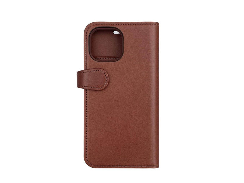 Buffalo Wallet Case 2-in-1 3 Card MagSeries Brown - iPhone 15