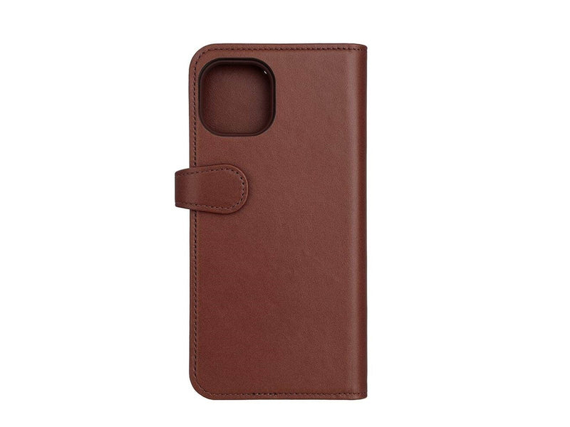 Buffalo Wallet Case 2-in-1 3 Card MagSeries Brown - iPhone 15 Plus