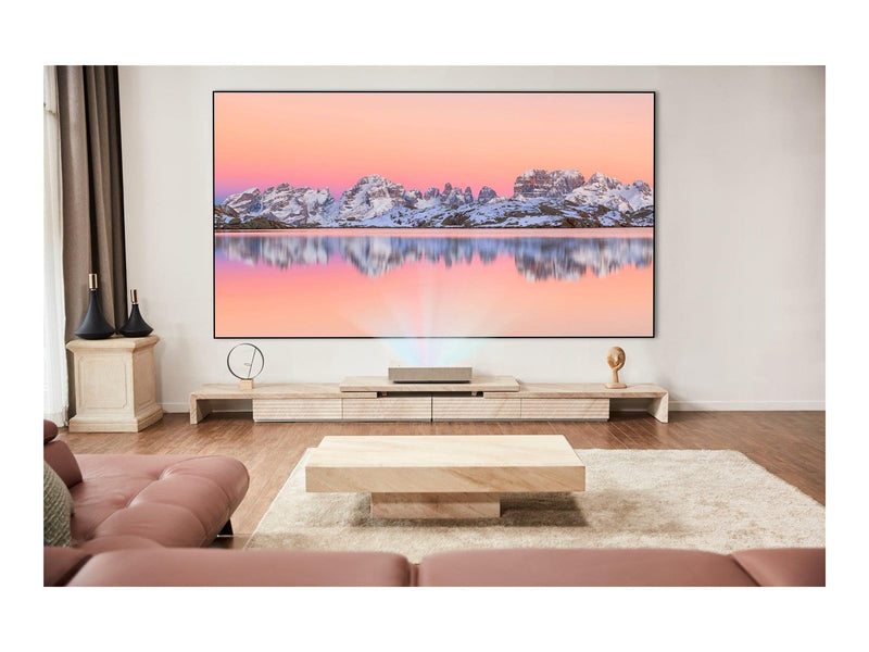 LG Projektoren CineBeam HU915QE - DLP projector - ultra short-throw - white - 3840 x 2160 - 3700 ANSI lumens
