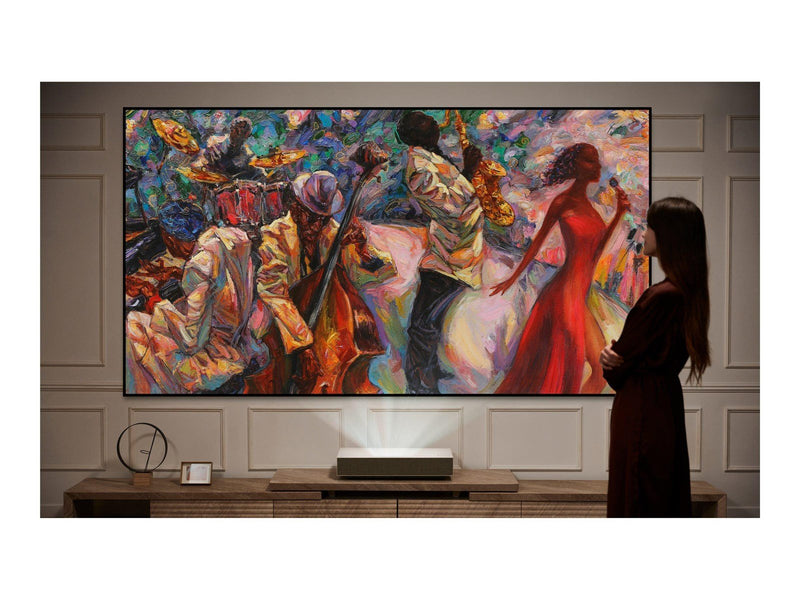 LG Projektoren CineBeam HU915QE - DLP projector - ultra short-throw - white - 3840 x 2160 - 3700 ANSI lumens