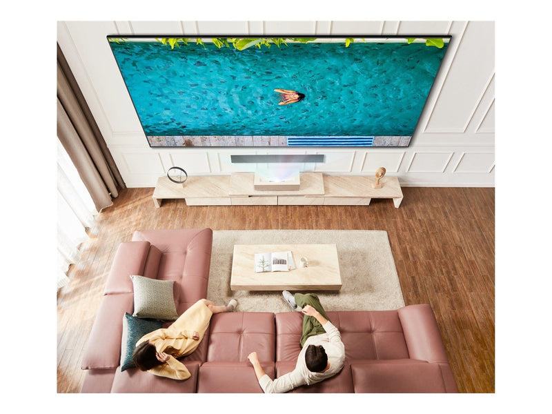LG Projektoren CineBeam HU915QE - DLP projector - ultra short-throw - white - 3840 x 2160 - 3700 ANSI lumens