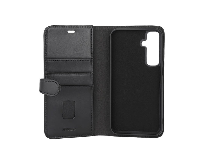 Buffalo Wallet Case Leather 2-in-1 Black - Samsung S23 FE 5G