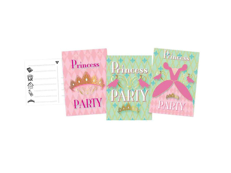 Haza Witbaard Princess Party Invitations 6pcs.