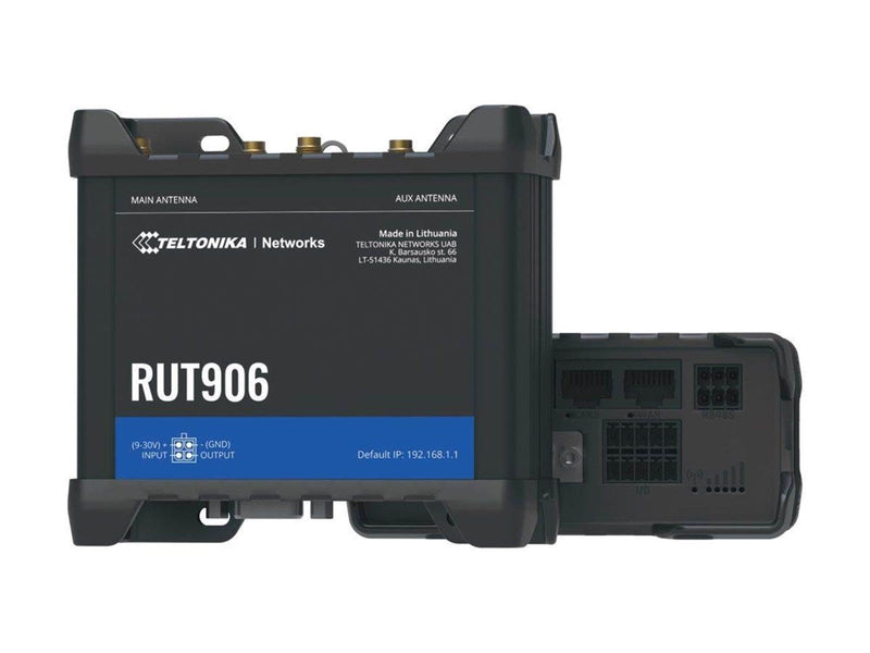 Teltonika RUT906 - wireless router - WWAN - Wi-Fi - 3G 4G 2G - DIN rail mountable - Wireless router N Standard - 802.11n