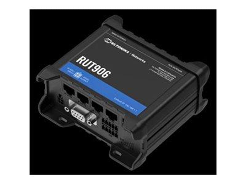 Teltonika RUT906 - wireless router - WWAN - Wi-Fi - 3G 4G 2G - DIN rail mountable - Wireless router N Standard - 802.11n