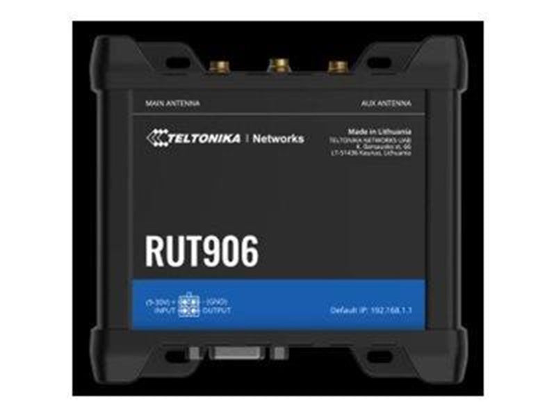 Teltonika RUT906 - wireless router - WWAN - Wi-Fi - 3G 4G 2G - DIN rail mountable - Wireless router N Standard - 802.11n