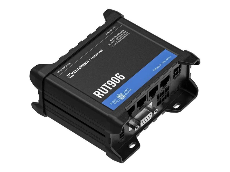 Teltonika RUT906 - wireless router - WWAN - Wi-Fi - 3G 4G 2G - DIN rail mountable - Wireless router N Standard - 802.11n