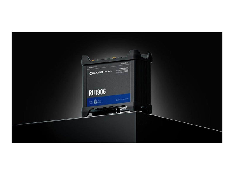Teltonika RUT906 - wireless router - WWAN - Wi-Fi - 3G 4G 2G - DIN rail mountable - Wireless router N Standard - 802.11n