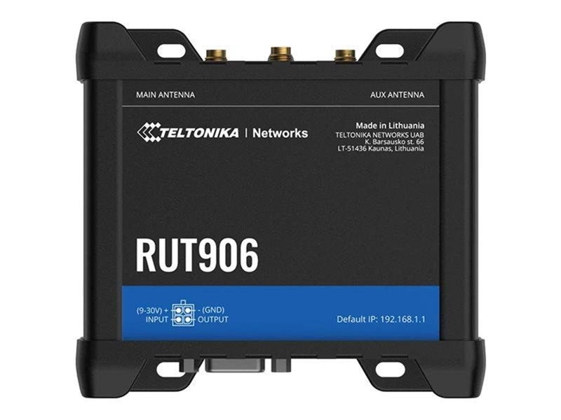 Teltonika RUT906 - wireless router - WWAN - Wi-Fi - 3G 4G 2G - DIN rail mountable - Wireless router N Standard - 802.11n