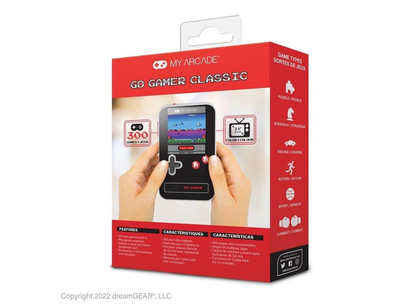 My Arcade GO GAMER CLASSIC (300 GAMES IN 1) BLACK GRAY RED