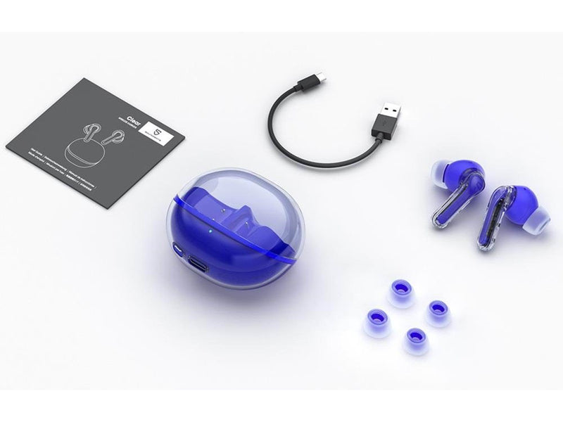 SoundPEATS Earphones Soundpeats Clear (Blue)