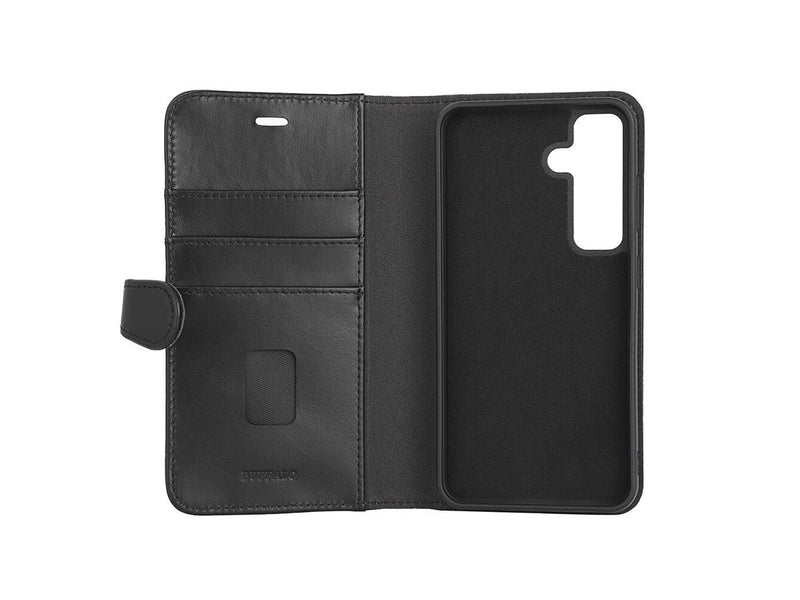 Buffalo Wallet Case Leather 2-in-1 Black - Samsung S24 5G