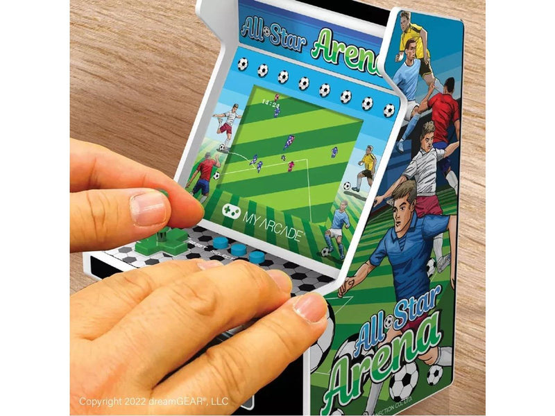 My Arcade MICRO PLAYER 6.75" ALL-STAR ARENA COLLECTIBLE RETRO (307 GAMES IN 1) WHITE