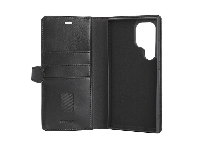 Buffalo Wallet Case Leather 2-in-1 Black - Samsung S24 Ultra 5G