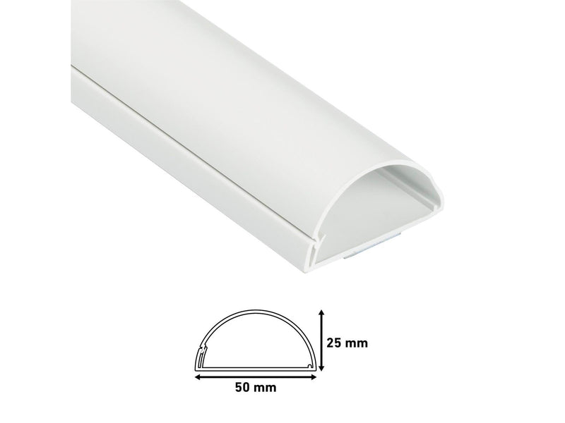 D-LINE D-profile Cable Cover 50x25mm 1x1m White