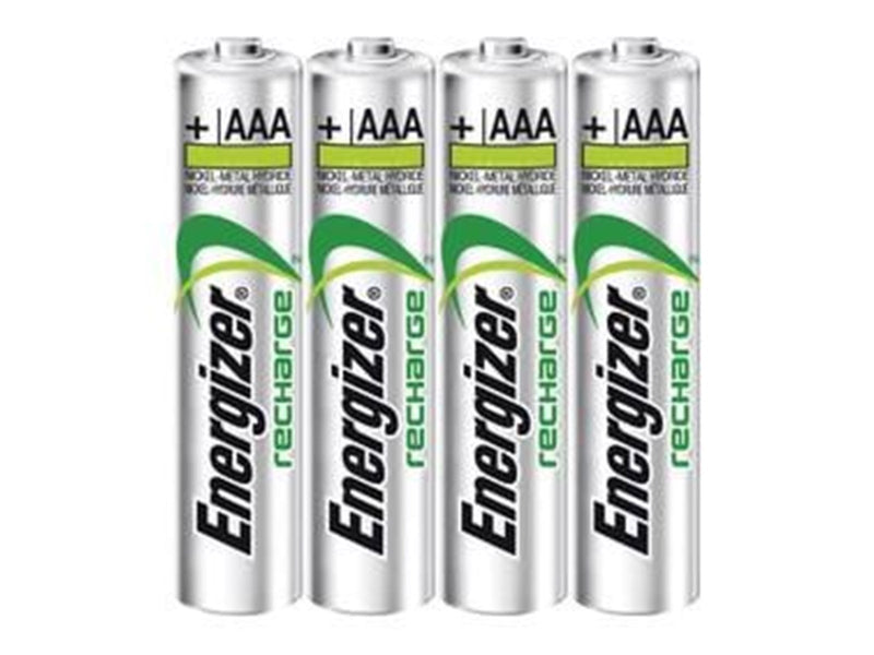 Energizer Batteries AAA/LR03 Rechargeable Ni-Mh 500mAh 4-pack