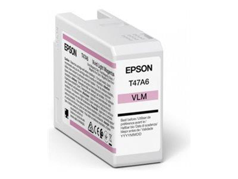 Epson Ink UltraChrome PRO T47A60N Vivid Light Magenta 50ml - Tintenpatrone Lebendes Rosa