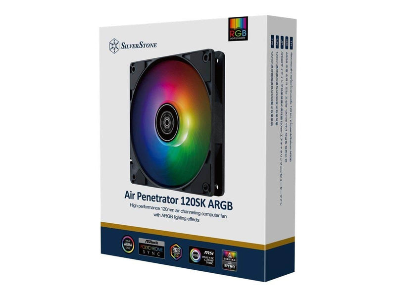 SilverStone Air Penetrator 120SK ARGB - Gehäuselüfter - 120mm - Schwarz
