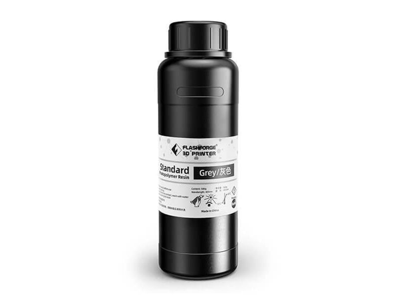 FlashForge Standard Resin Grey 0.5KG 3D Printing Resin