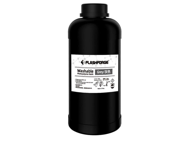 FlashForge Washable Resin Grey 1L 3D Printing Resin
