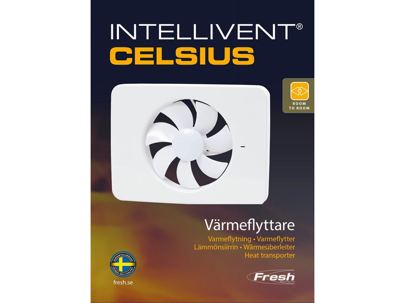 Fresh Intellivent Celcius Fan, Ø100 mm, White