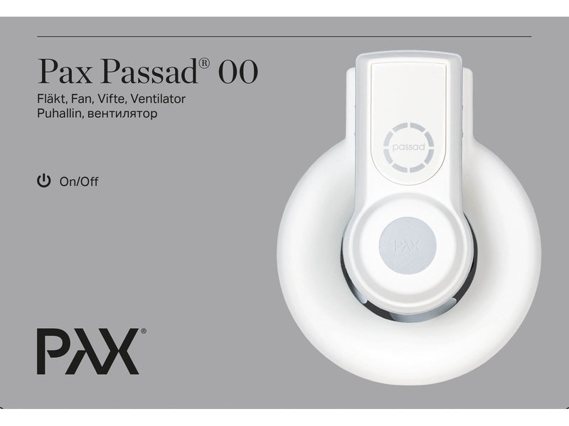 Pax Passad 00 Fan, Ø100 mm, White