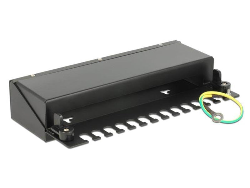 DeLOCK Keystone Desktop Patch Panel 12 Port black