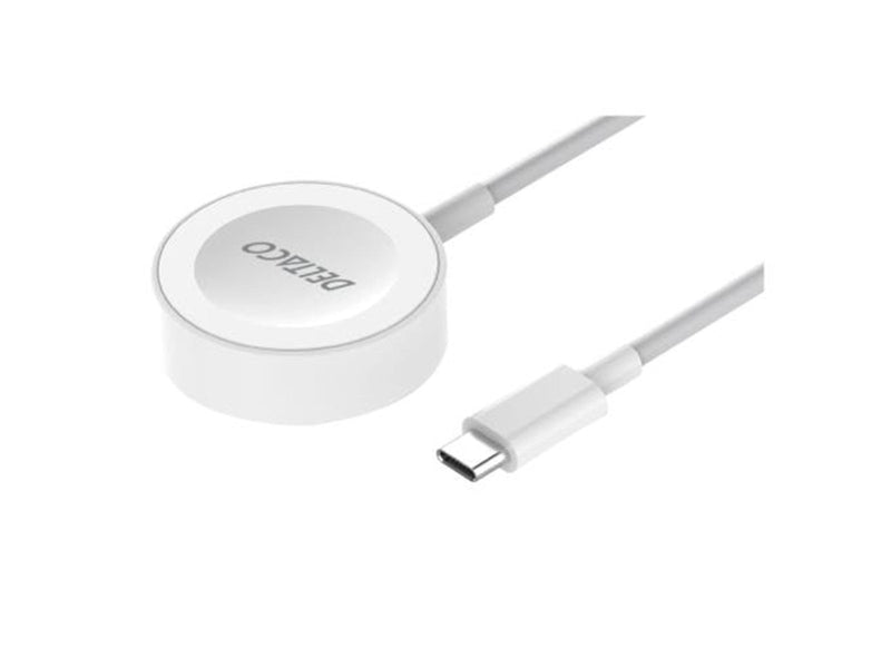 Deltaco AWC-101 Apple Watch charger USB-C 1 m fixed cable