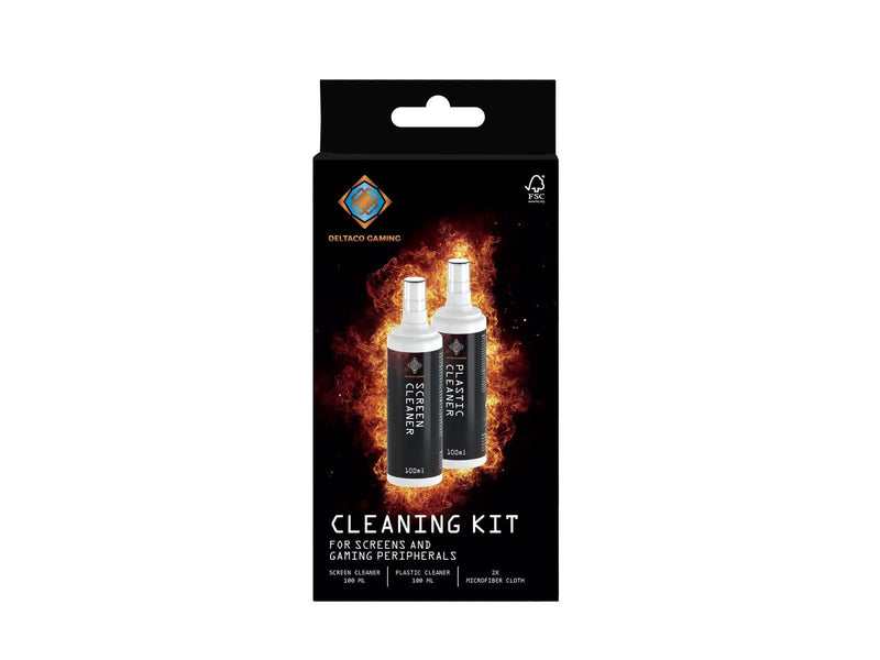 Deltaco Cleaning kit for monitor and peripherals 2x 100ml 2x towels