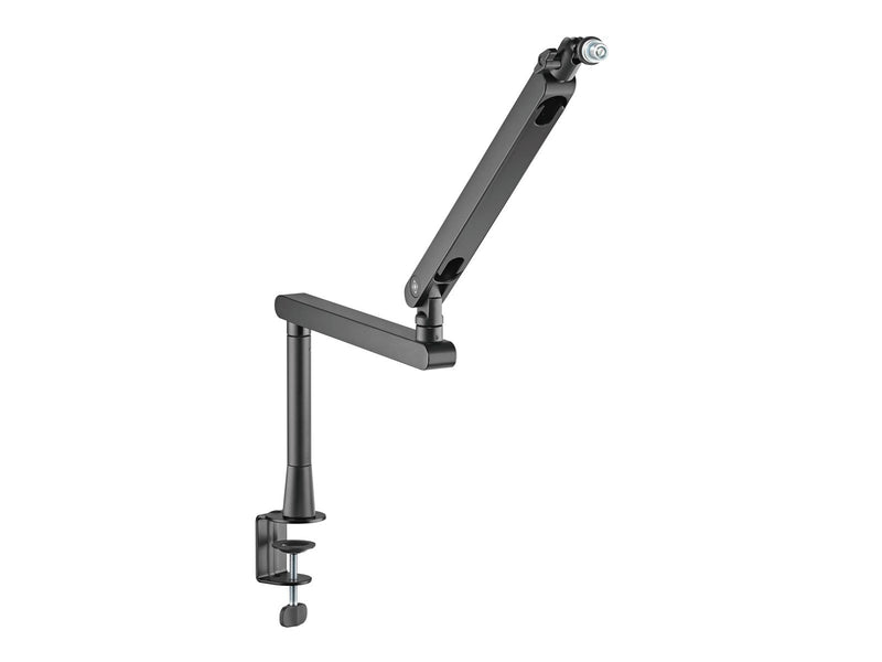Deltaco GAM-173 Low-Profile Streaming Microphone arm with riser height extension adapter Black