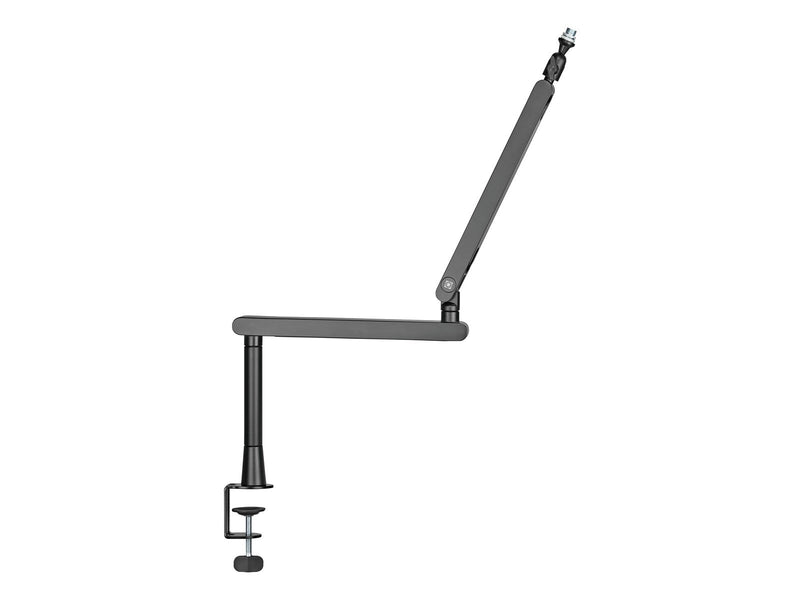 Deltaco GAM-173 Low-Profile Streaming Microphone arm with riser height extension adapter Black