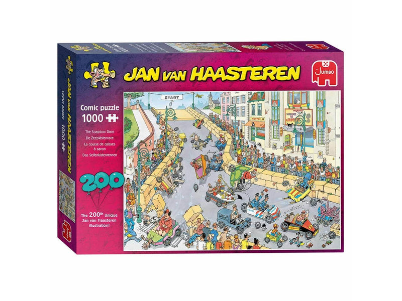 Jan van Haasteren 200th puzzle illustration celebration!(The soap Box Race)