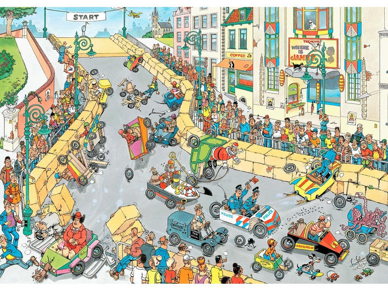 Jan van Haasteren 200th puzzle illustration celebration!(The soap Box Race)