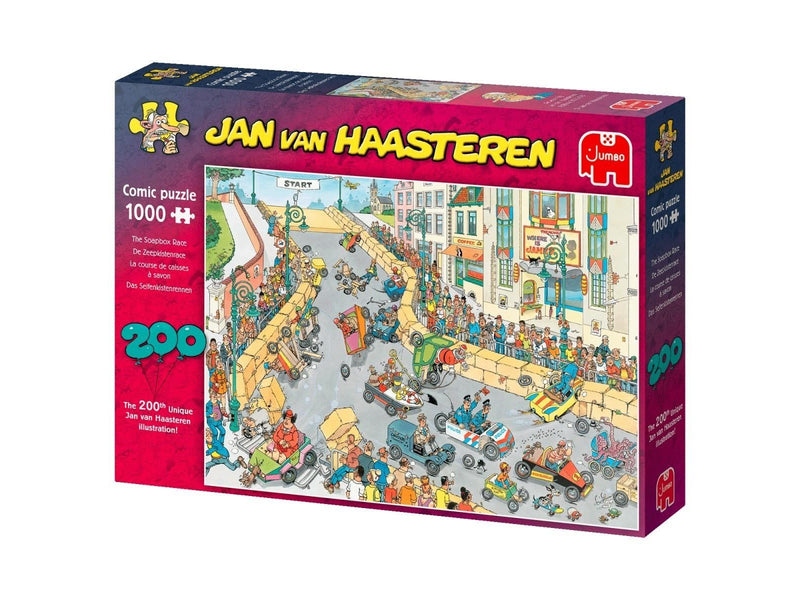 Jan van Haasteren 200th puzzle illustration celebration!(The soap Box Race)