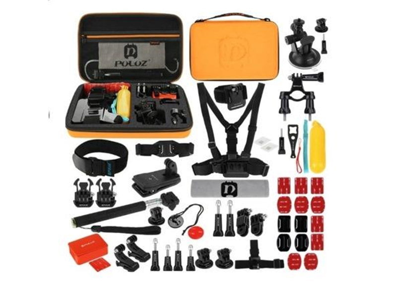 Puluz Ultimate Combo Kits for sports cameras PKT26 53 in 1 Accessories