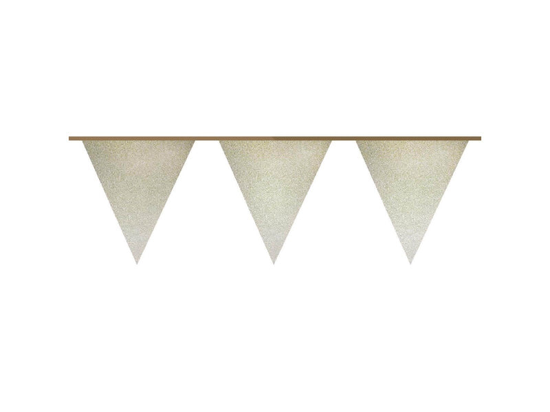 Haza Witbaard Flag line Gold Glitter 6mtr.