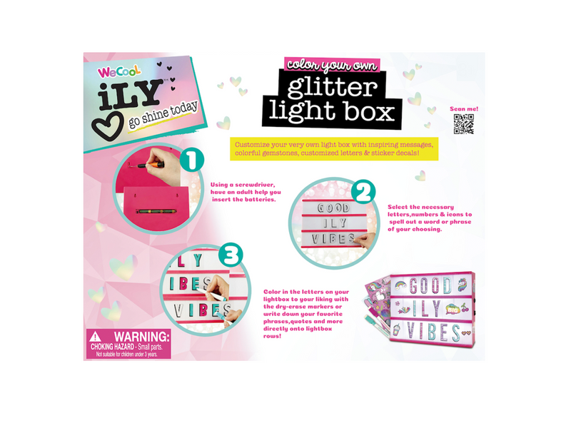 iLY DIY Glitter Lightbox