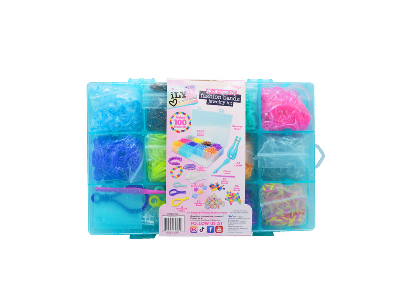 iLY DIY Fashion Bandz Jewelry Kit - Small Teal Case