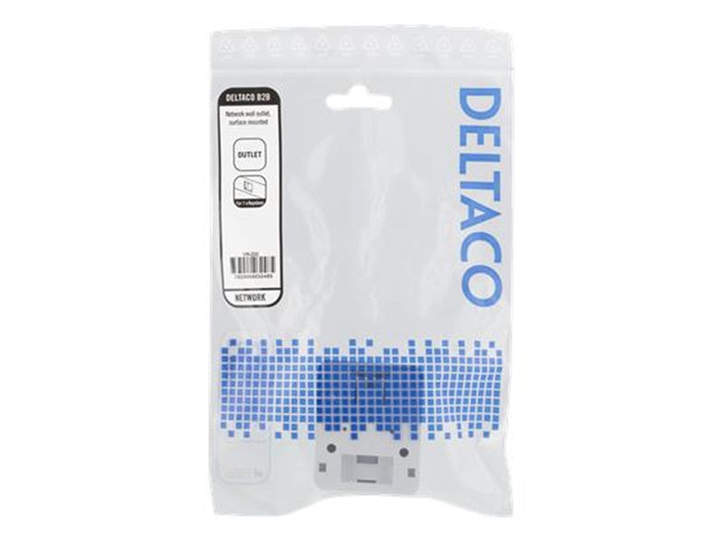 Deltaco VR-222 Surface mount box for Keystone 1-Port White