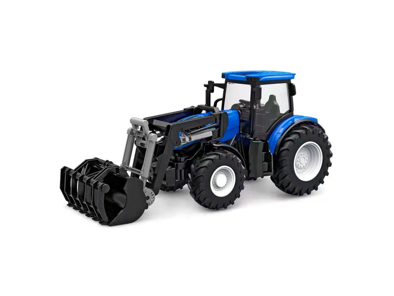 Kids Globe RC Tractor with Front Loader - Blue