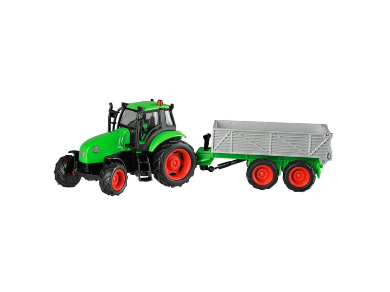 Kids Globe Tractor with Trailer Light & Sound 1:32