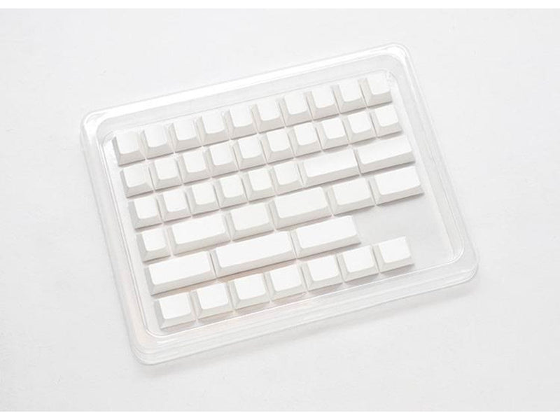 Ducky Blank - 132 Keycap Set - Cherry Profile - PB - Weiss