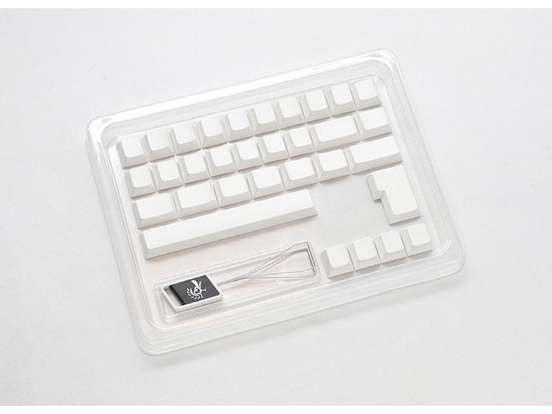 Ducky Blank - 132 Keycap Set - Cherry Profile - PB - Weiss